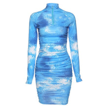 Load image into Gallery viewer, Kylie Tie Dye Mini Dress FancySticated
