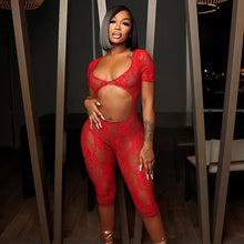 Load image into Gallery viewer, Lace Floral Romper FancySticated
