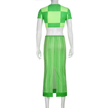 Load image into Gallery viewer, Landy Plaid Midi Skirt Set FancySticated
