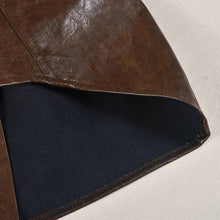 Load image into Gallery viewer, Leather Asymmetric Mini Skirt FancySticated
