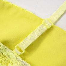 Load image into Gallery viewer, Levana Lace Maxi Dress- Yellow FancySticated
