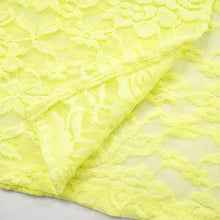 Load image into Gallery viewer, Levana Lace Maxi Dress- Yellow FancySticated
