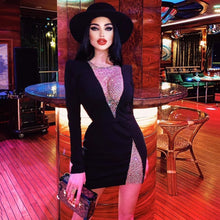 Load image into Gallery viewer, Lexie Mesh Diamond Bandage Dress FancySticated
