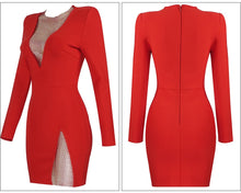 Load image into Gallery viewer, Lexie Mesh Diamond Bandage Dress FancySticated
