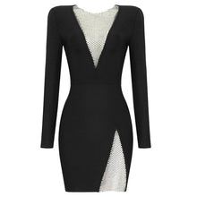Load image into Gallery viewer, Lexie Mesh Diamond Bandage Dress FancySticated
