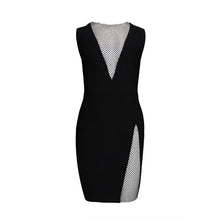 Load image into Gallery viewer, Lexie Mesh Diamond Bandage Dress FancySticated
