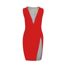 Load image into Gallery viewer, Lexie Mesh Diamond Bandage Dress FancySticated
