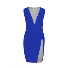Load image into Gallery viewer, Lexie Mesh Diamond Bandage Dress FancySticated
