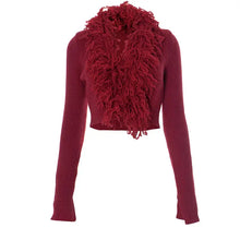 Load image into Gallery viewer, Lia Knit Cardigan Crop Sweater Coat FancySticated
