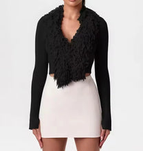 Load image into Gallery viewer, Lia Knit Cardigan Crop Sweater Coat FancySticated

