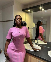 Load image into Gallery viewer, Lissa Knit Midi Dress FancySticated
