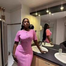 Load image into Gallery viewer, Lissa Knit Midi Dress FancySticated
