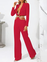 Load image into Gallery viewer, Love Yourself Crop Blazer Set FancySticated

