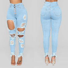Load image into Gallery viewer, Luxe High Waist Jeans- Blue FancySticated
