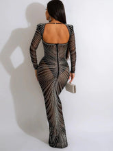 Load image into Gallery viewer, Luxury Cocktail Mesh Dress FancySticated
