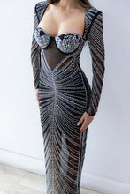 Load image into Gallery viewer, Luxury Cocktail Mesh Dress FancySticated
