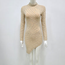 Load image into Gallery viewer, Luxury Mesh Tassel Mini Dress FancySticated
