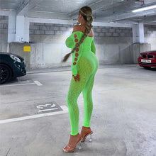 Load image into Gallery viewer, Lydia Mesh Sheer Jumpsuit FancySticated
