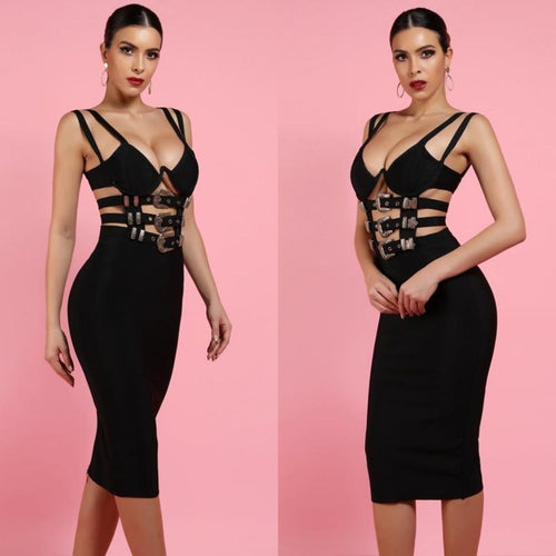 Mamacita Bandage Midi Dress FancySticated