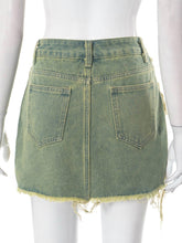 Load image into Gallery viewer, Mania Denim Mini Skirt FancySticated
