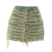 Load image into Gallery viewer, Mania Denim Mini Skirt FancySticated
