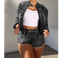 Load image into Gallery viewer, Mariah Denim Short Set FancySticated
