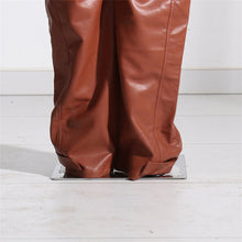 Load image into Gallery viewer, Martha Leather Cargo Pants FancySticated
