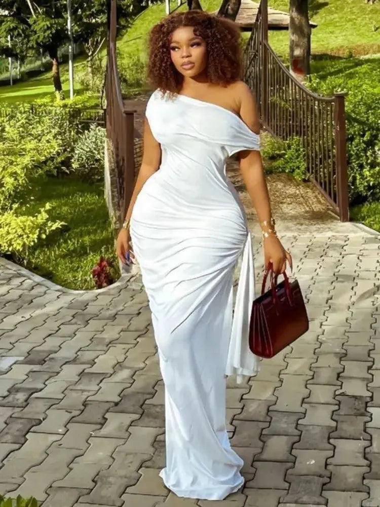May I Pleated Maxi Dress FancySticated