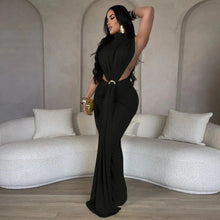 Load image into Gallery viewer, Megan Ruched Maxi Dress FancySticated
