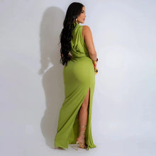 Load image into Gallery viewer, Megan Ruched Maxi Dress FancySticated
