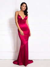 Load image into Gallery viewer, Mermaid Satin Maxi Dress FancySticated
