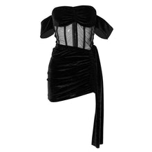 Load image into Gallery viewer, Miah Corset Velvet Skirt Set FancySticated
