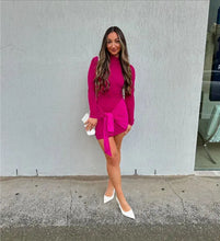 Load image into Gallery viewer, Moore Turtleneck Ruched Dress FancySticated
