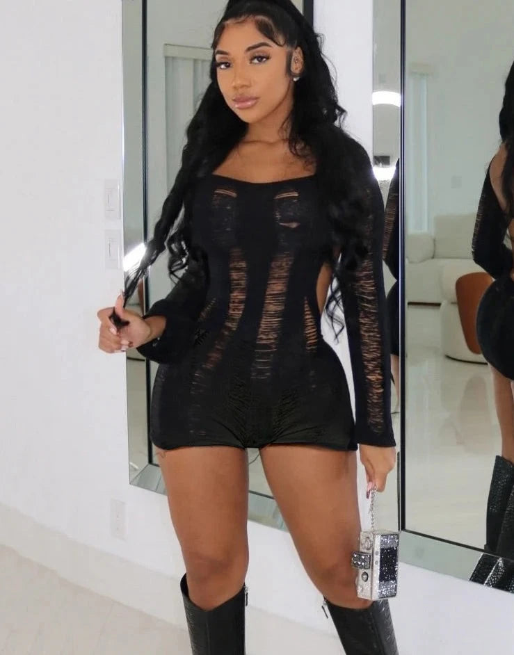 Morgan Knit Romper FancySticated