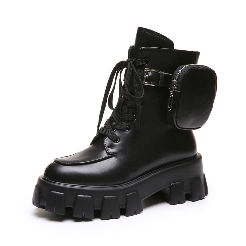 Motor Sport Lace Up Boots FancySticated