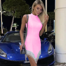 Load image into Gallery viewer, My Heart Tassel Bandage Dress FancySticated
