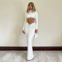 Load image into Gallery viewer, Nadine Ruched Maxi Skirt Set FancySticated
