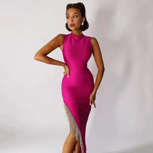 Load image into Gallery viewer, Naila Tassel Bandage Dress FancySticated
