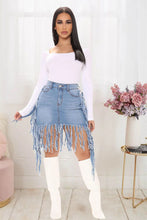 Load image into Gallery viewer, Naya Denim Mini Skirt FancySticated
