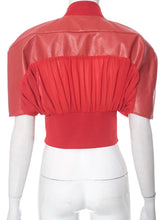 Load image into Gallery viewer, Naya Leather Crop Jacket FancySticated
