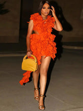 Load image into Gallery viewer, Nicole Ruffle Midi Dress FancySticated
