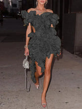 Load image into Gallery viewer, Nicole Ruffle Midi Dress FancySticated
