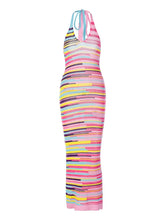 Load image into Gallery viewer, Nilda Knit Maxi Halter Dress FancySticated
