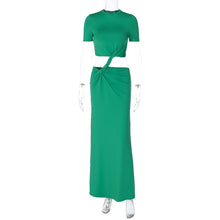 Load image into Gallery viewer, Nola Bodycon Dress- Green FancySticated
