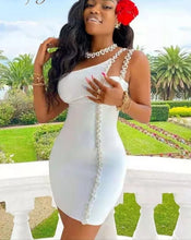 Load image into Gallery viewer, One Shoulder Bandage Dress FancySticated
