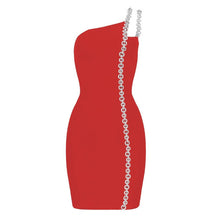 Load image into Gallery viewer, One Shoulder Bandage Dress FancySticated
