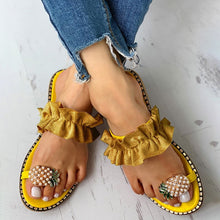 Load image into Gallery viewer, Pearl Bohemian Flat Sandals FancySticated
