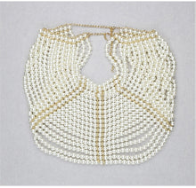 Load image into Gallery viewer, Pearl Bustier Beaded Crop Top FancySticated
