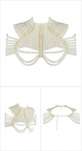 Load image into Gallery viewer, Pearl Bustier Beaded Crop Top FancySticated
