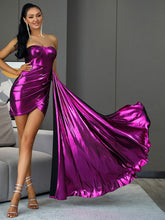 Load image into Gallery viewer, Purple Mini Dress FancySticated
